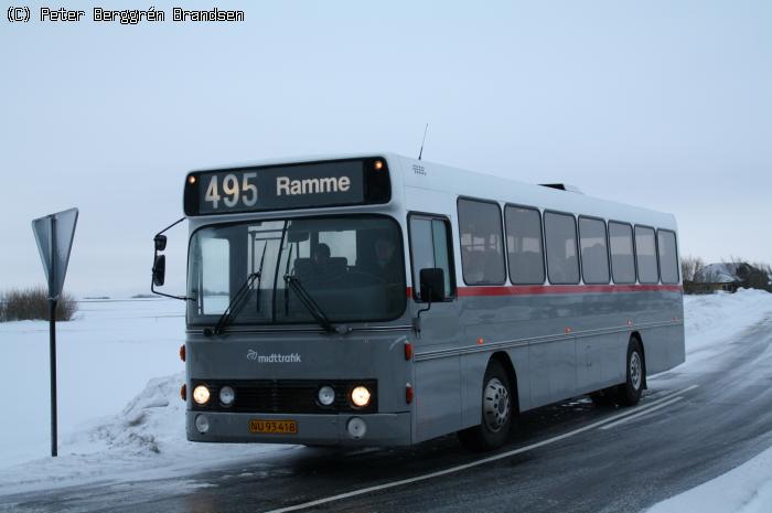 Bæks Bus NU93418, Houmåvej, Hove - Rute 495