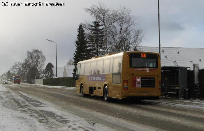 Århus Sporveje 123, Skæring Strandvej