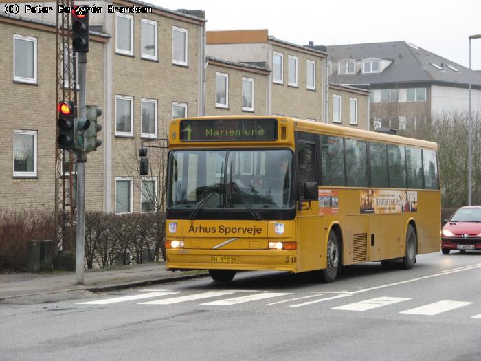 Århus Sporveje 318, Holmevej