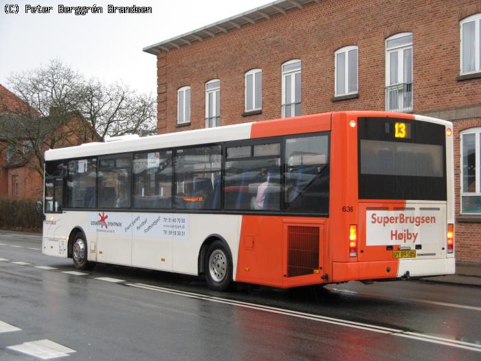 Ditobus 636, Slagelse Busstation - Rute 13