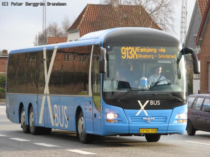 Netbus 121, Silkeborgvej, Åbyhøj - Rute 913X