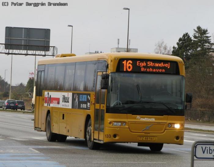 Århus Sporveje 133, Silkeborgvej - Linie 16