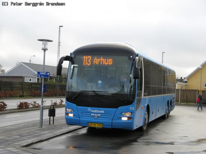 Netbus 113, Galten Busterminal - Rute 113