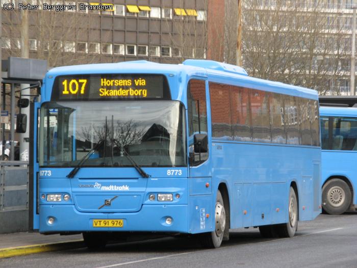 Arriva 8773, Århus Rutebilstation - Rute 107