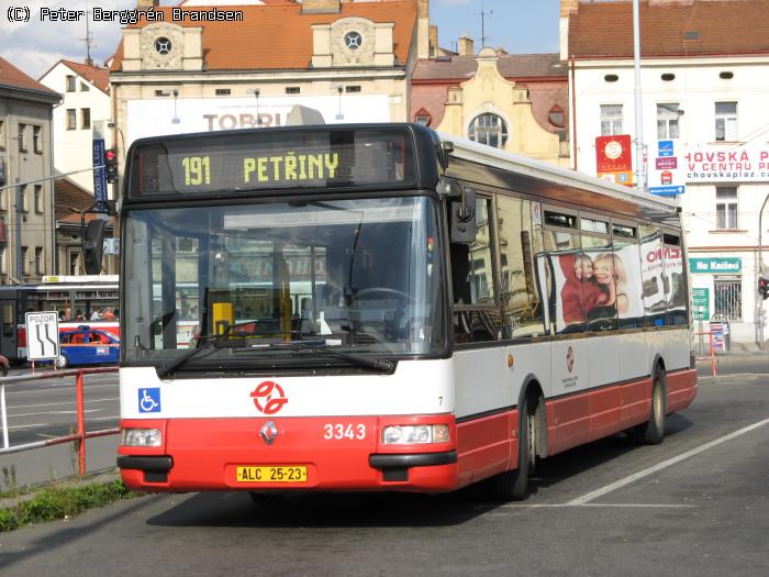 DP Praha 3343, Na Knízecí - Linie 191