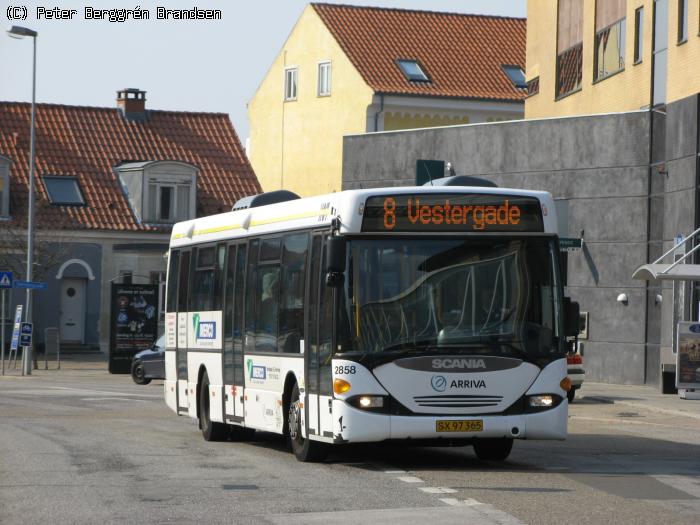 Arriva 2858, Sølvgade - Linie 8