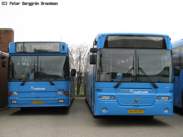 Arriva 9014 & 8763, Hornslet garage