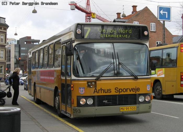 Århus Sporveje 293, Århus Rutebilstation