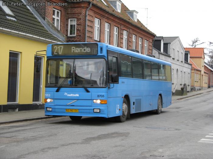 Arriva 8705, Tingvej, Hornslet - Rute 217