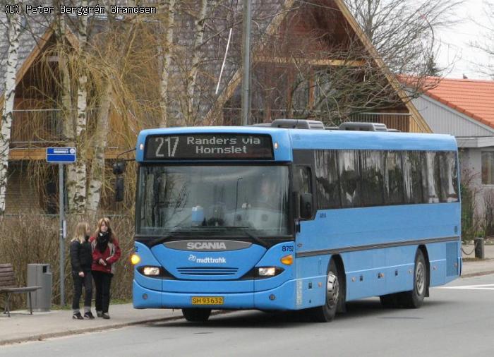 Arriva 8752, Birkevej, Hornslet - Rute 217