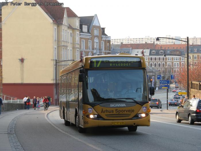 Århus Sporveje 105, Vester Allé - Linie 17