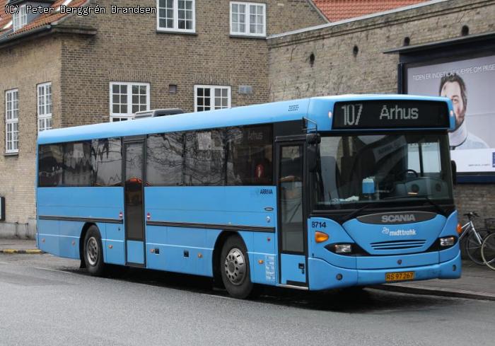 Arriva 8714, Århus Rutebilstation - Rute 107