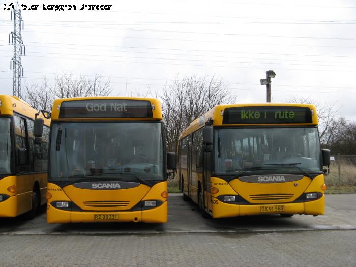 Arriva 8507 & 8505, Garagen i Esbjerg [OmniLink møder OmniCity]