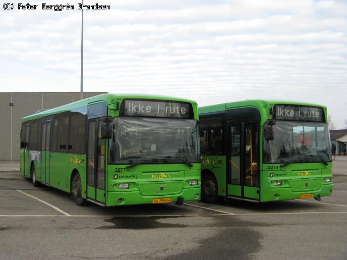Wulff Bus 3277 & 3274, Garagen i Vejle
