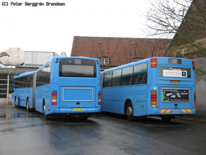 Arriva 8769 & De Grønne Busser 26, Århus Rutebilstation [B12MA møder B10MA]