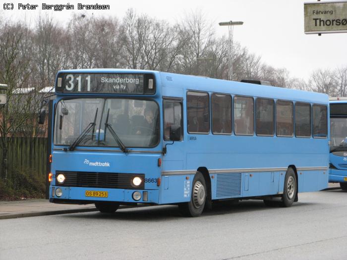 Arriva 8663, Silkeborg St. - Rute 311