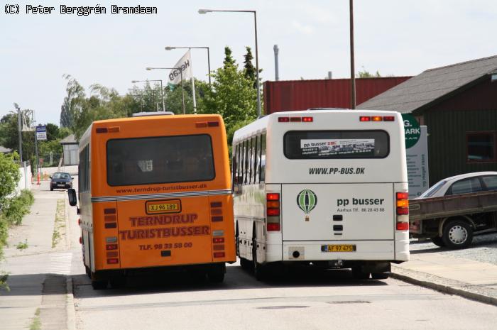 Terndrup Turistbusser XJ96189 & PP Busser AF97475, Torsøvej St. - Grenaabanen