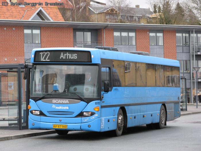 Arriva 8707, Rønde Busterminal - Rute 122