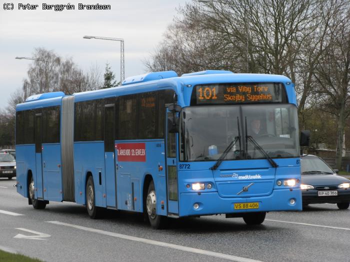 Arriva 8772, Grenåvej, Egå - Rute 101