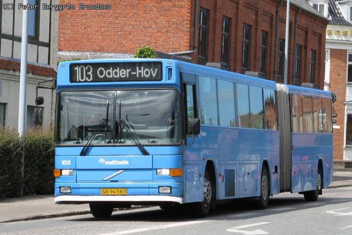 Arriva 103, Banegårdsgade, Odder