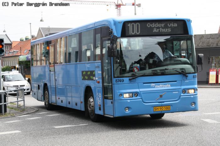 Arriva 8749, Sønder Allé, Århus - Rute 100