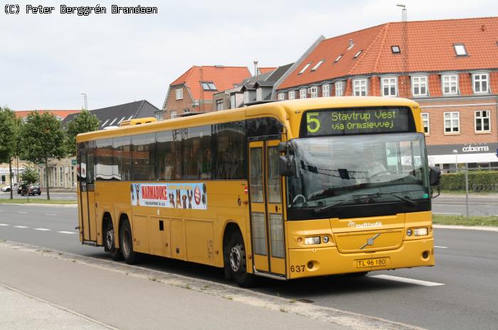 Århus Sporveje 637, Skanderborgvej - Linie 5