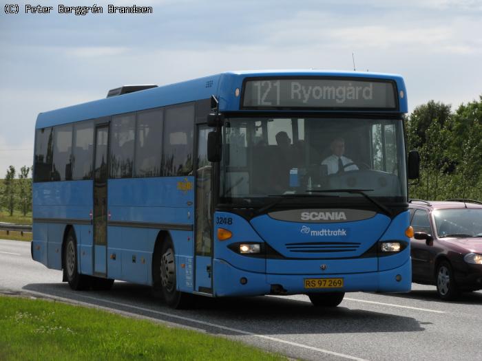 Wulff Bus 3248, Grenåvej, Skæring