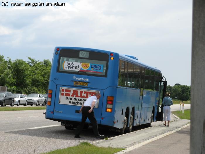 Wulff Bus 3314, Grenåvej, Skæring