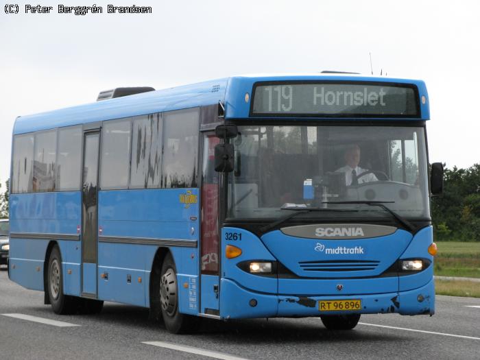 Wulff Bus 3261, Grenåvej, Skæring