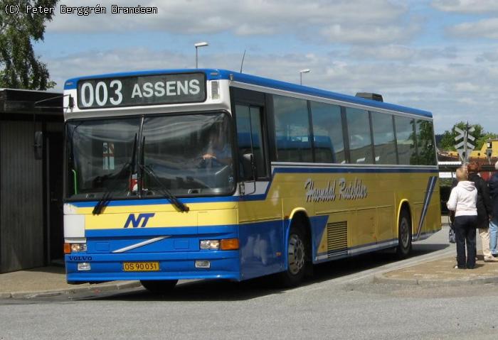 Vognmand Teddy Jensen - Havndal Rutebiler OS90031, Mariager Rutebilstation