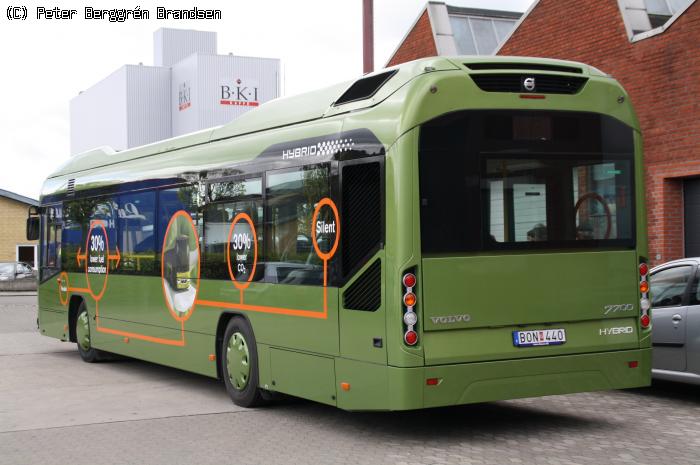 Volvo B5L 7700 Hybrid-demobus, v. Midttrafik i Holme