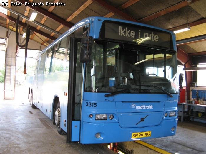 Wulff Bus 3315, Ryomgård garage - Sidste billede inden Veolia