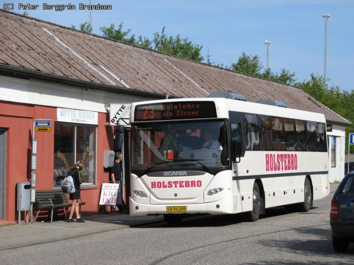 Holstebro Turistbusser 40, Østergade, Struer - Rute 23