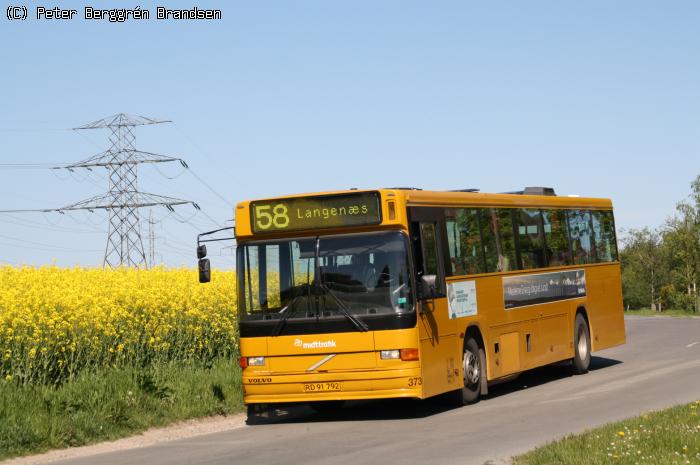 Århus Sporveje 373, Skødstrupvej - Linie 58