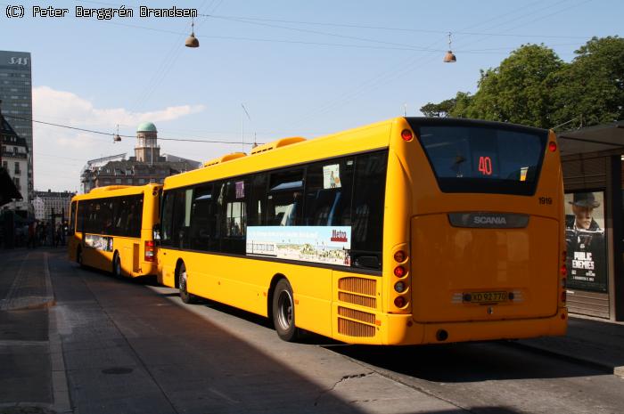 Arriva 1919, Hovedbanegården, København - Linie 40