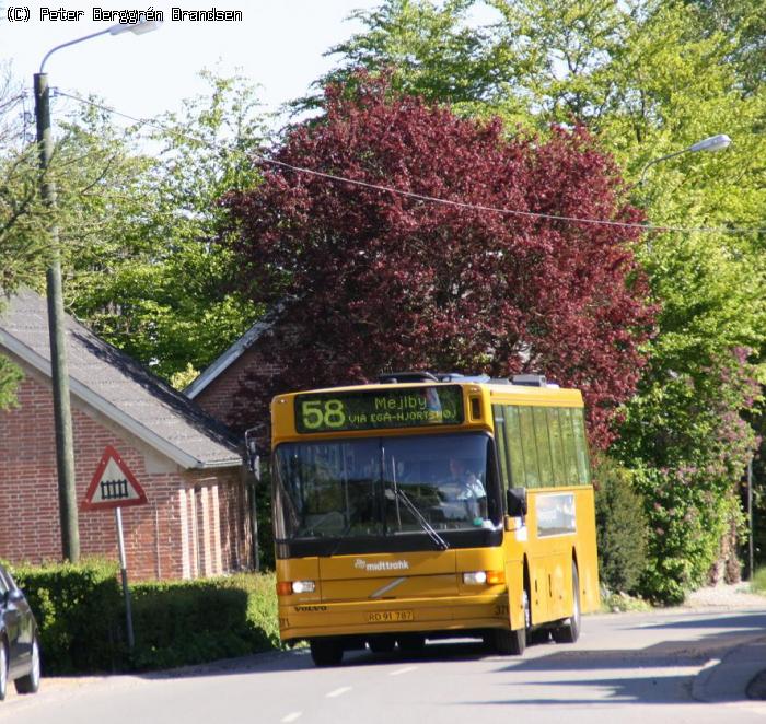 Århus Sporveje 371, Virupvej - Linie 58