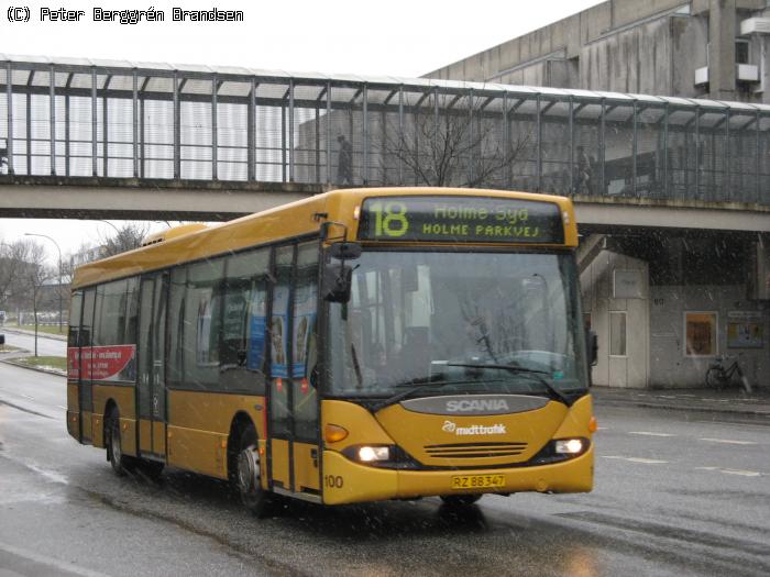 Århus Sporveje 100, Gudrunsvej - Linie 18