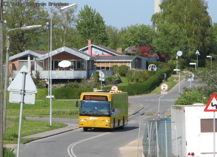 Århus Sporveje 133, Skæring Strandvej - Linie 56