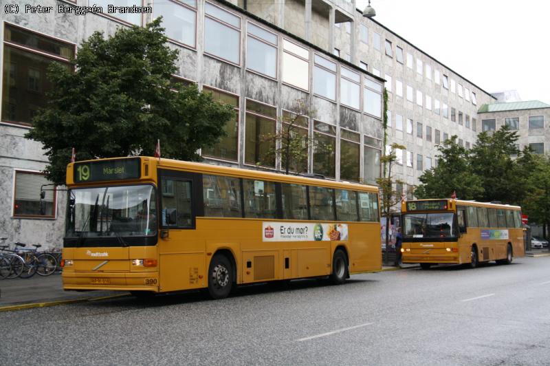 Århus Sporveje 390 & 391, Park Allé - Linie 18 & 19 FØRSTE DAG

