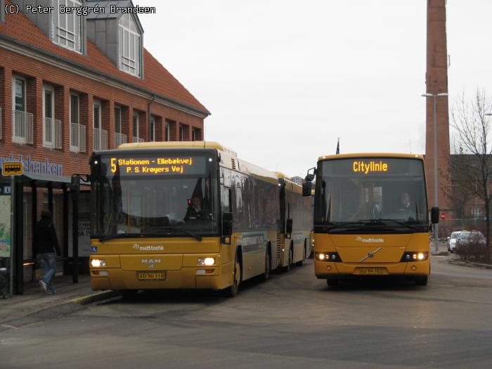 NF Turistbusser 43 & 41, Slotsgade - Linie 5 & Citylinien