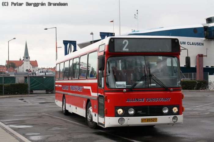 Allinge Turistfart 2, Rønne Havn - Rute 2