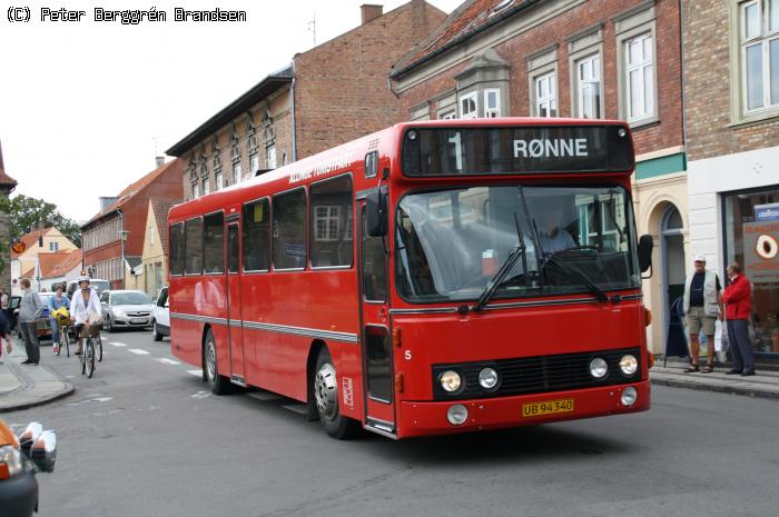 Allinge Turistfart 5, Torvegade, Rønne - Rute 1B