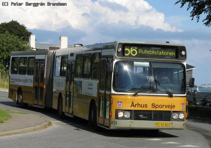 Århus Sporveje 413, Strandvangsvej/Skæring Busvej - linie 56