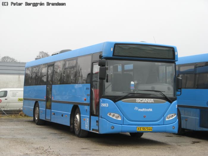 Arriva 2983, garagen i Randers