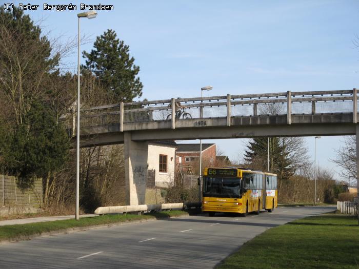 Århus Sporveje 451, Skæring Havvej - Linie 56