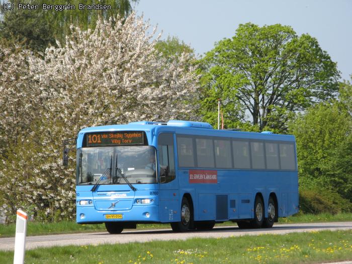 Arriva 8760, Grenåvej, mellem Skæring og Skødstrup - Rute 101