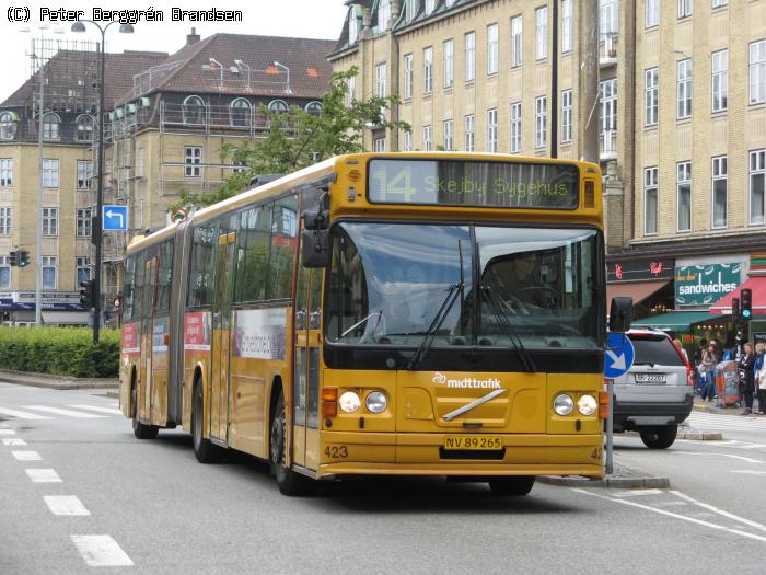 Århus Sporveje 423, Banegårdspladsen - Linie 14