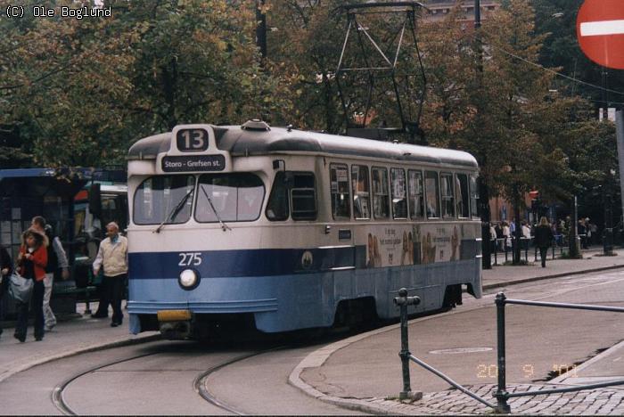 Oslo Sporvognsdrift 275, Jernbanetorget - Linie 13