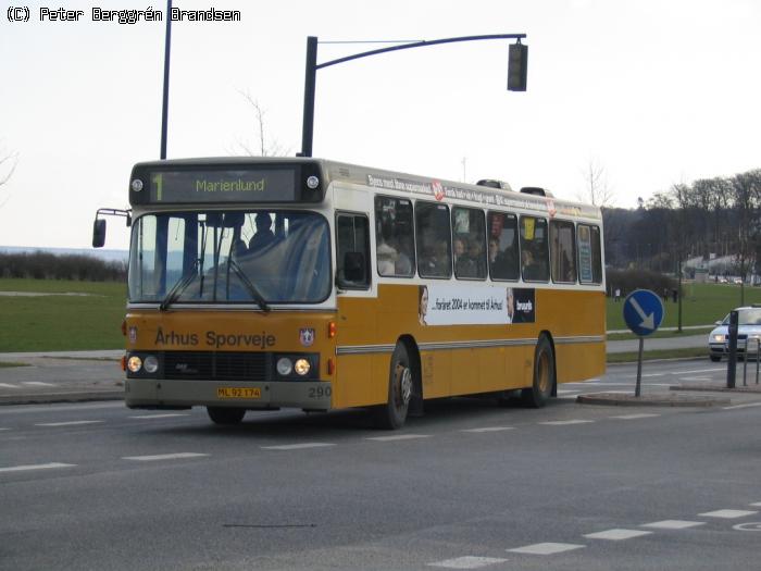 Århus Sporveje 290, Strandvejen