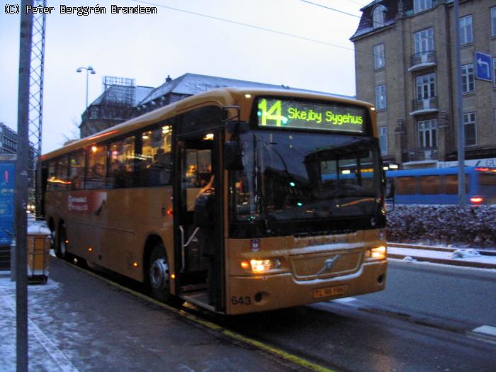 Århus Sporveje 643, Banegårdspladsen